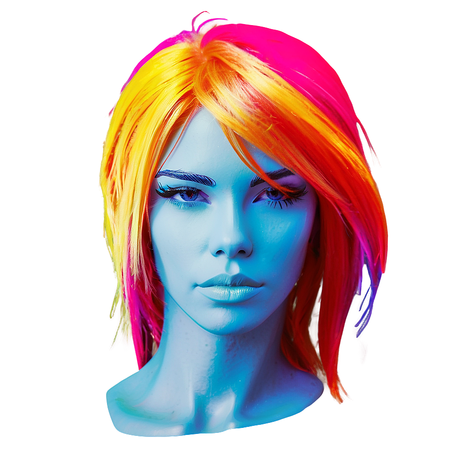 Colorful Hair Clipart Png Pvr