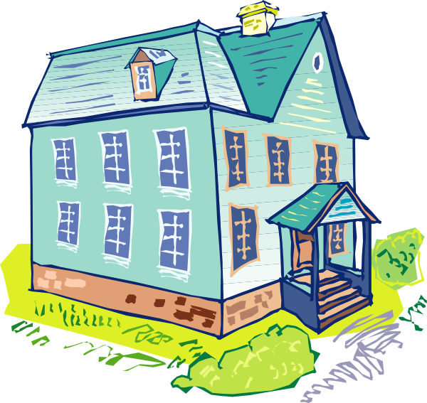 Colorful Hand Drawn House Clipart