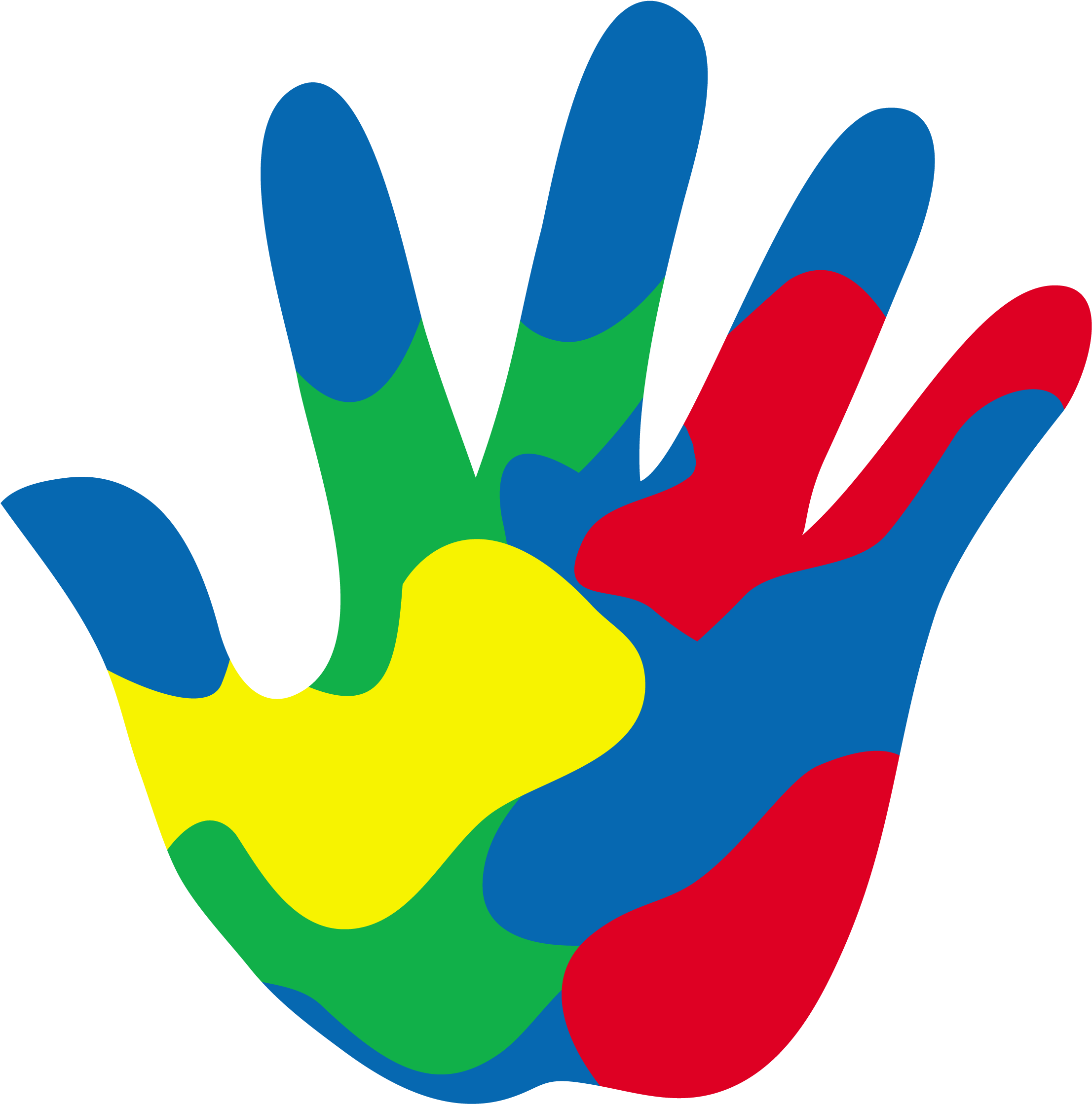 Colorful Handprint Clipart