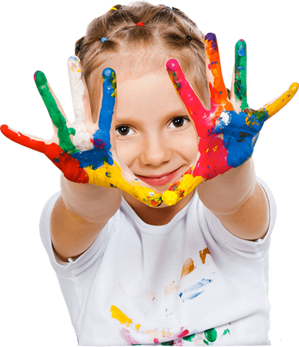 Colorful Handprints Child Creativity