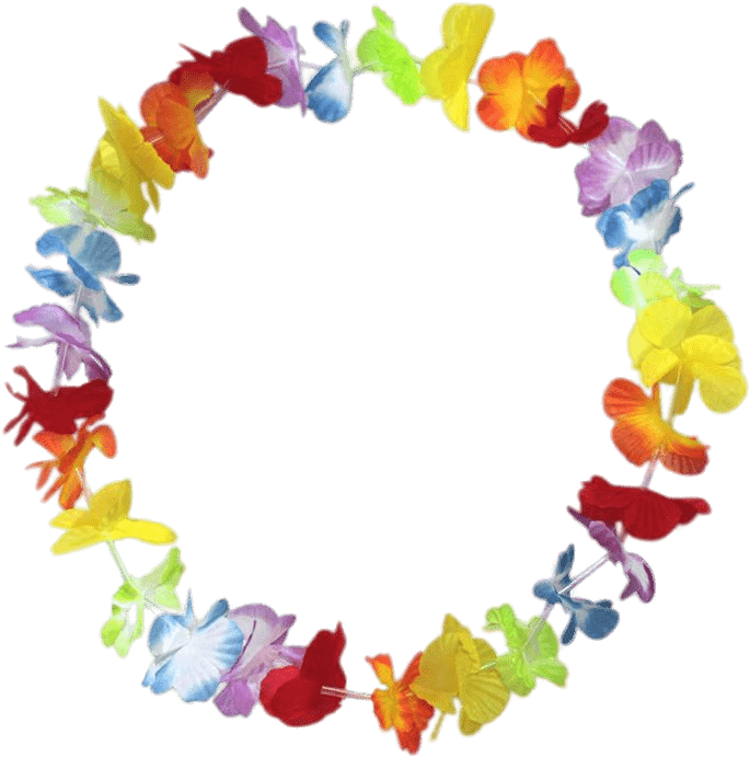 Colorful Hawaiian Lei Circle