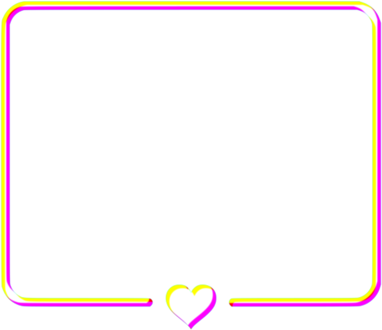 Colorful Heart Border Frame