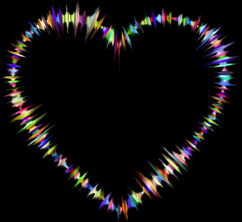 Colorful Heart Spectrum Glow