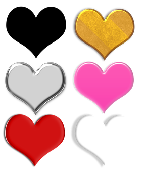 Colorful Hearts Array