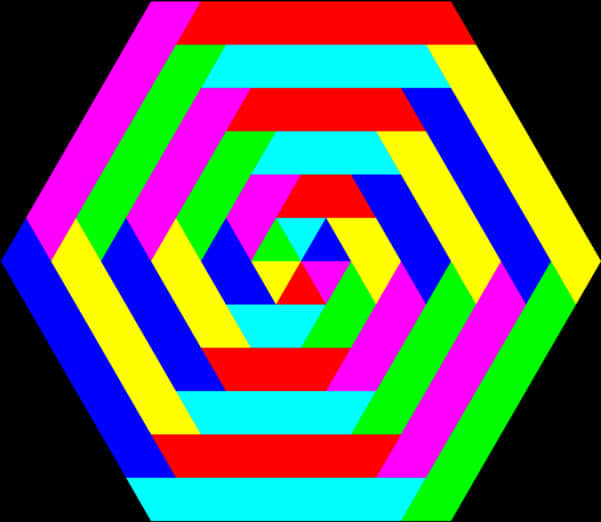 Colorful Hexagon Pattern