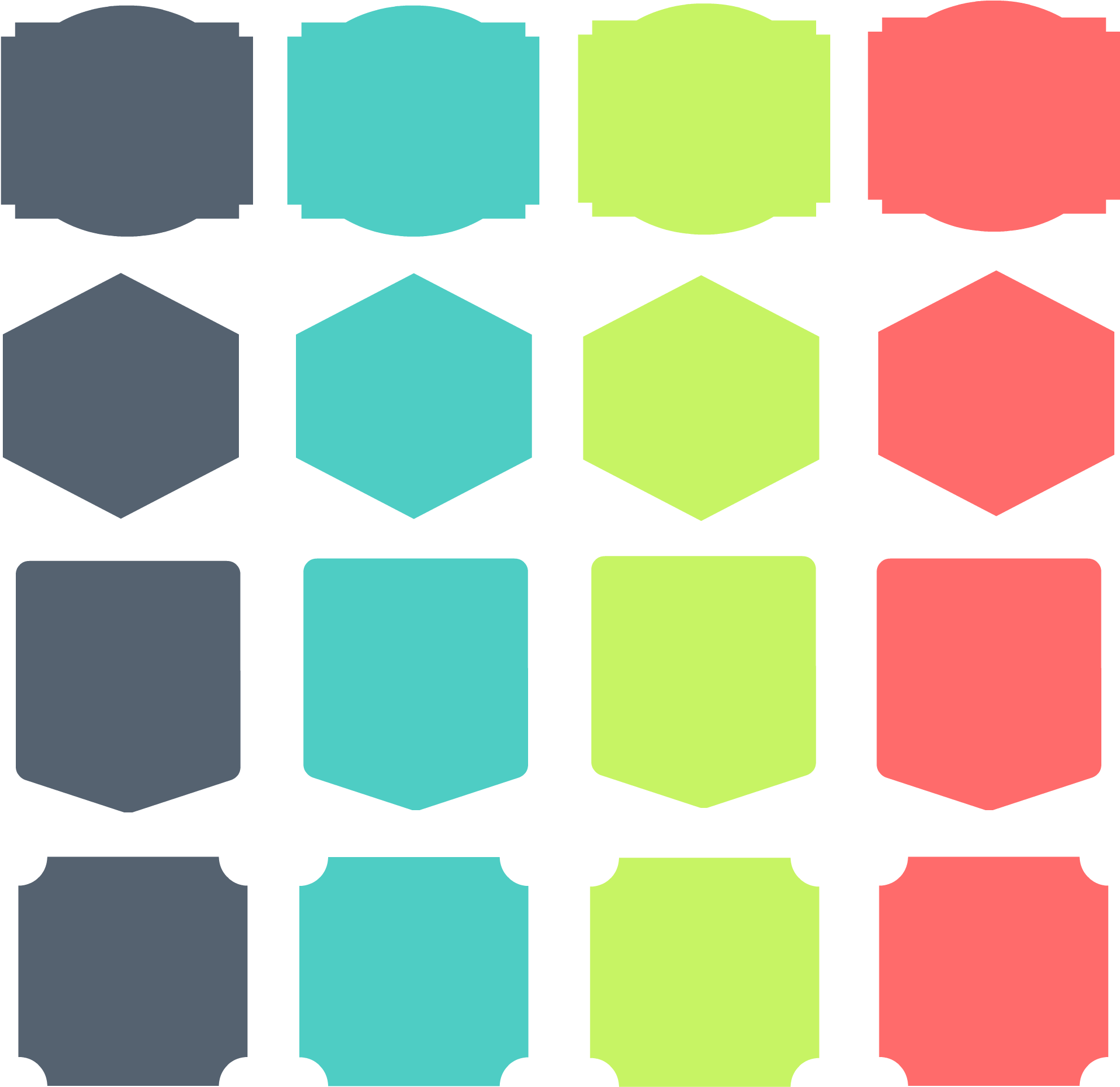 Colorful Hexagon Pattern