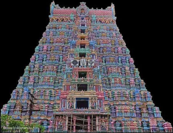 Colorful Hindu Temple Gopuram