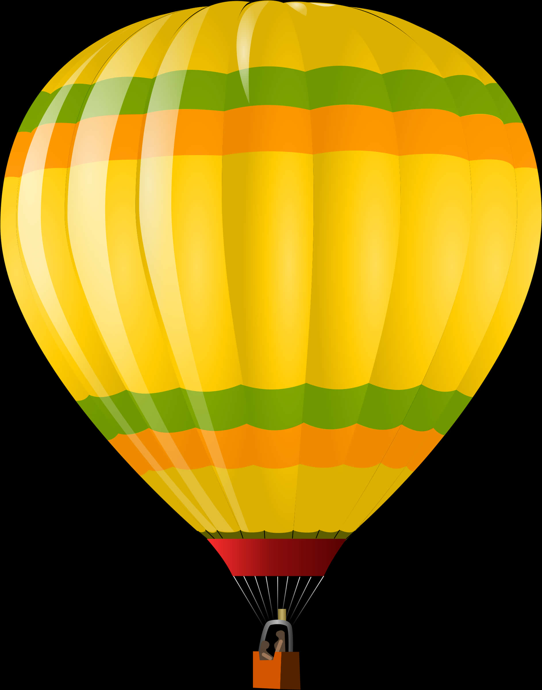 Colorful Hot Air Balloon Illustration