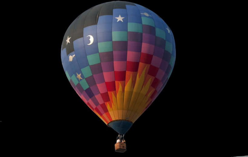 Colorful Hot Air Balloon Transparent Background