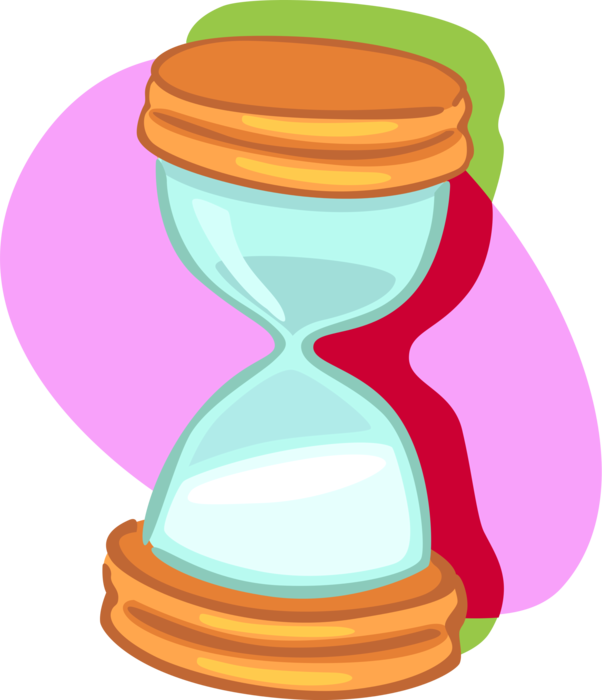 Colorful Hourglass Illustration