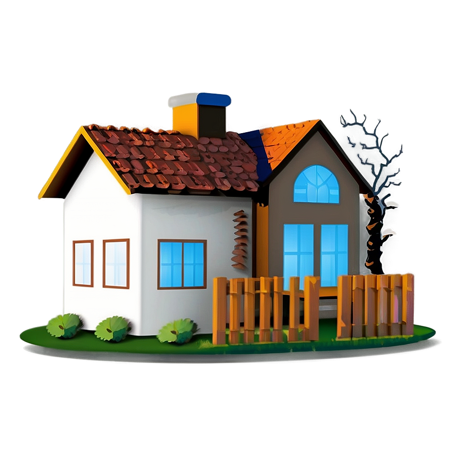 Colorful House Icon Png 98