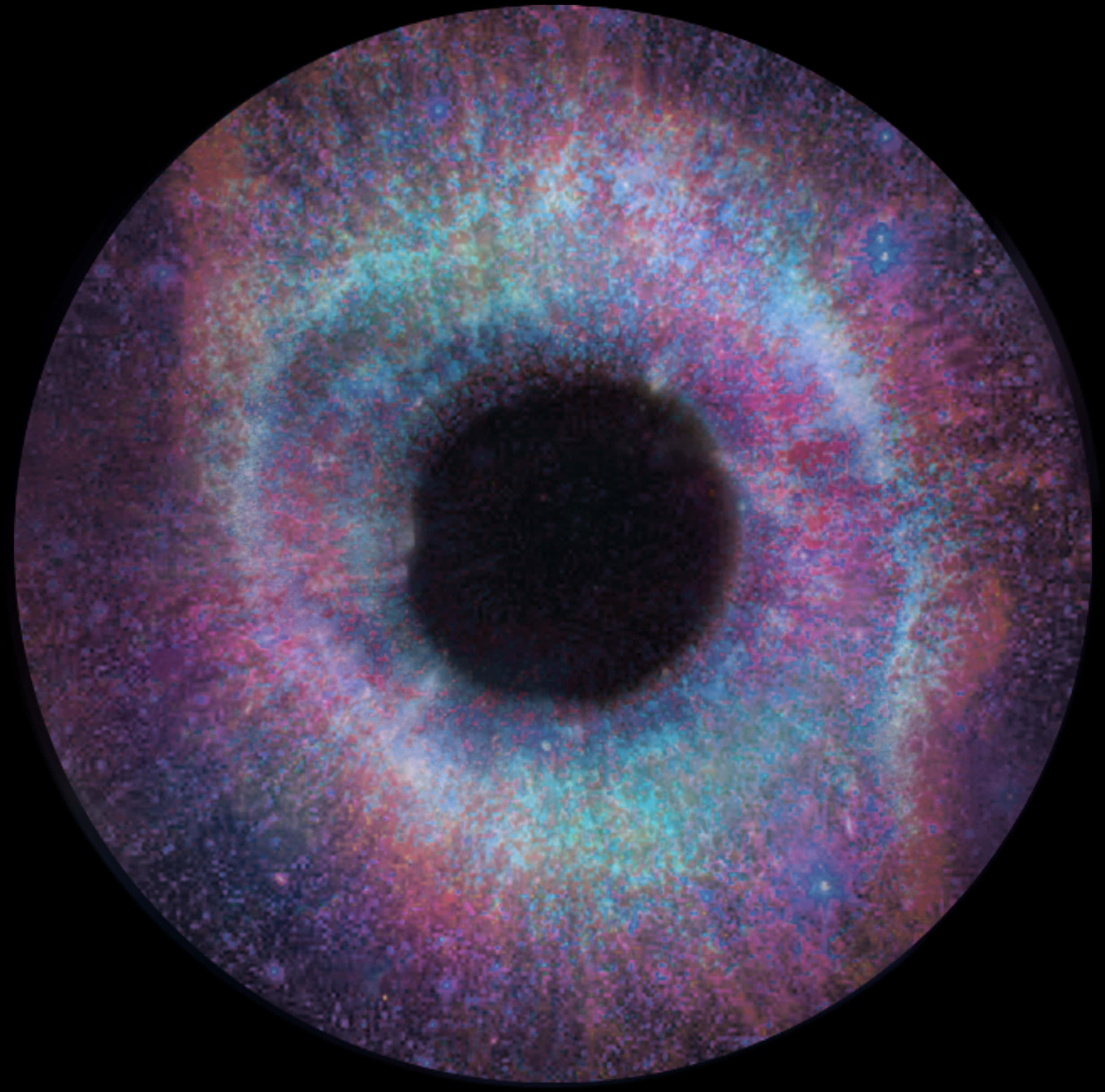 Colorful Human Eyeball Closeup