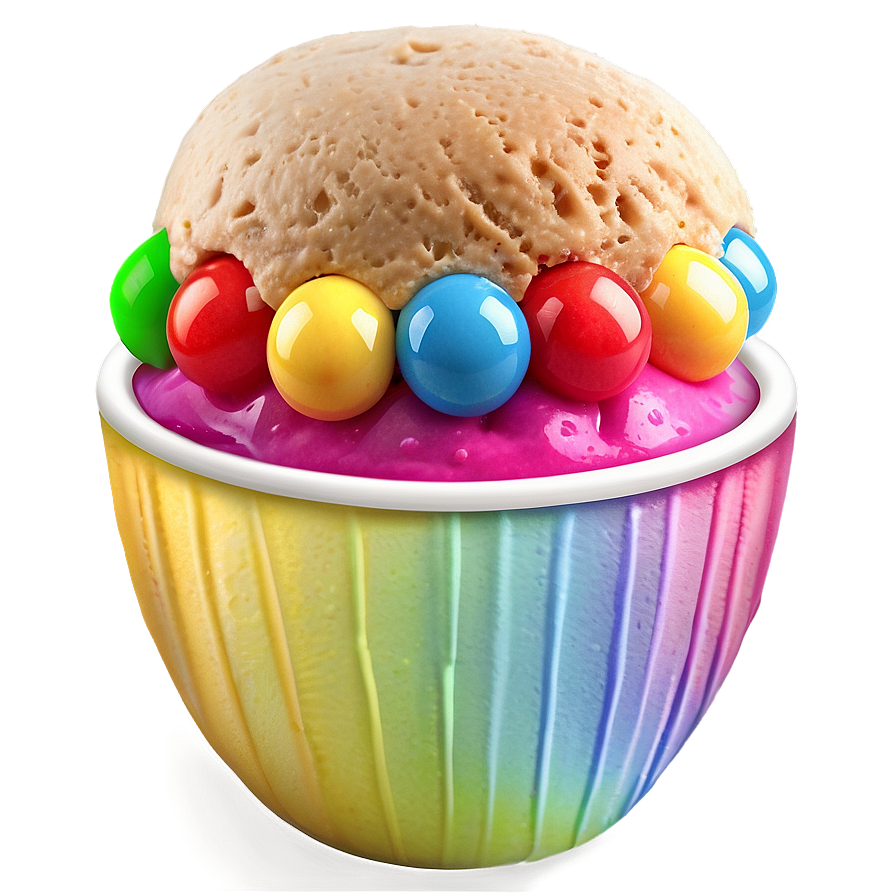 Colorful Ice Cream Cup Png 06262024