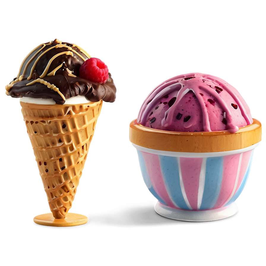 Colorful Ice Cream Cup Png 06262024