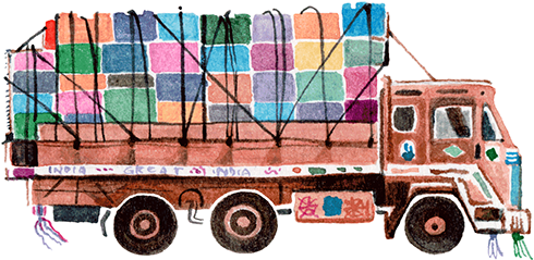 Colorful Indian Truck Art