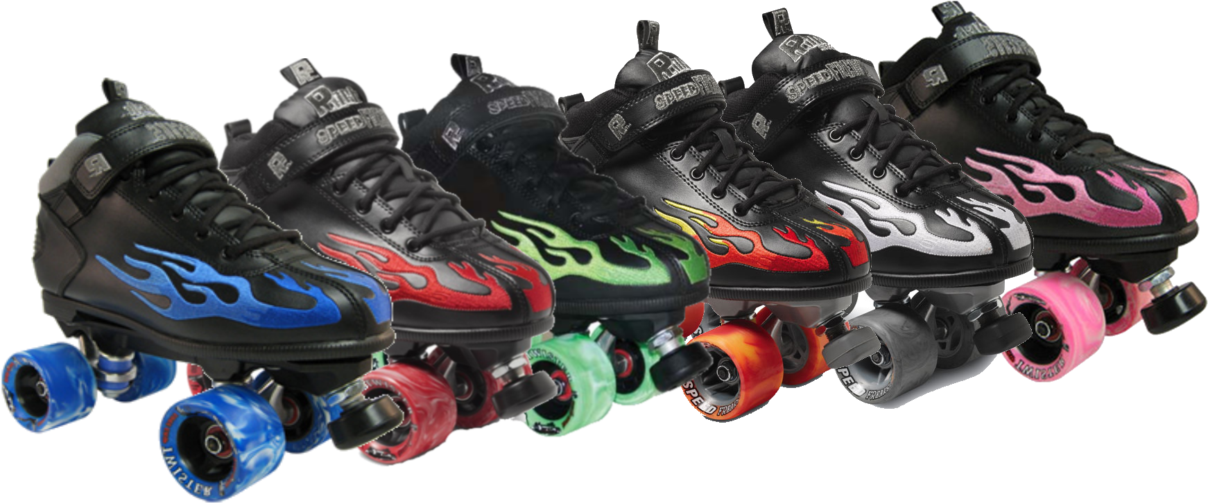 Colorful Inline Skates Array