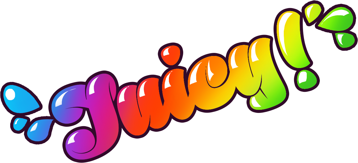 Colorful Juicy Word Art