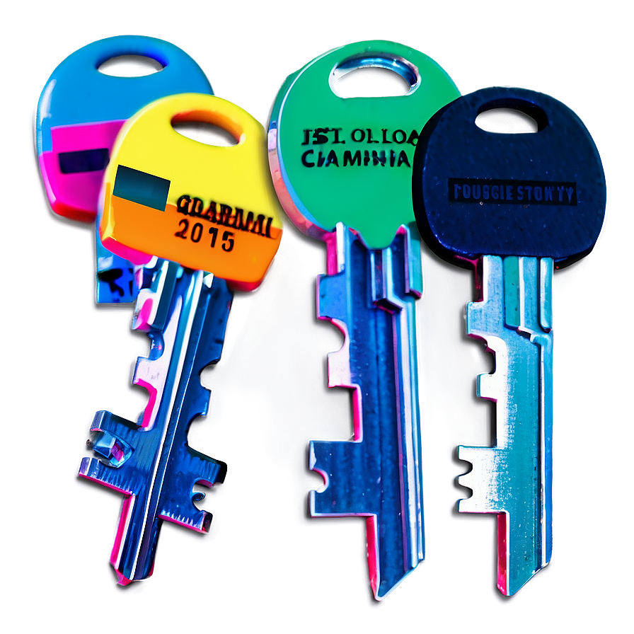 Colorful Keys Png Nwc37