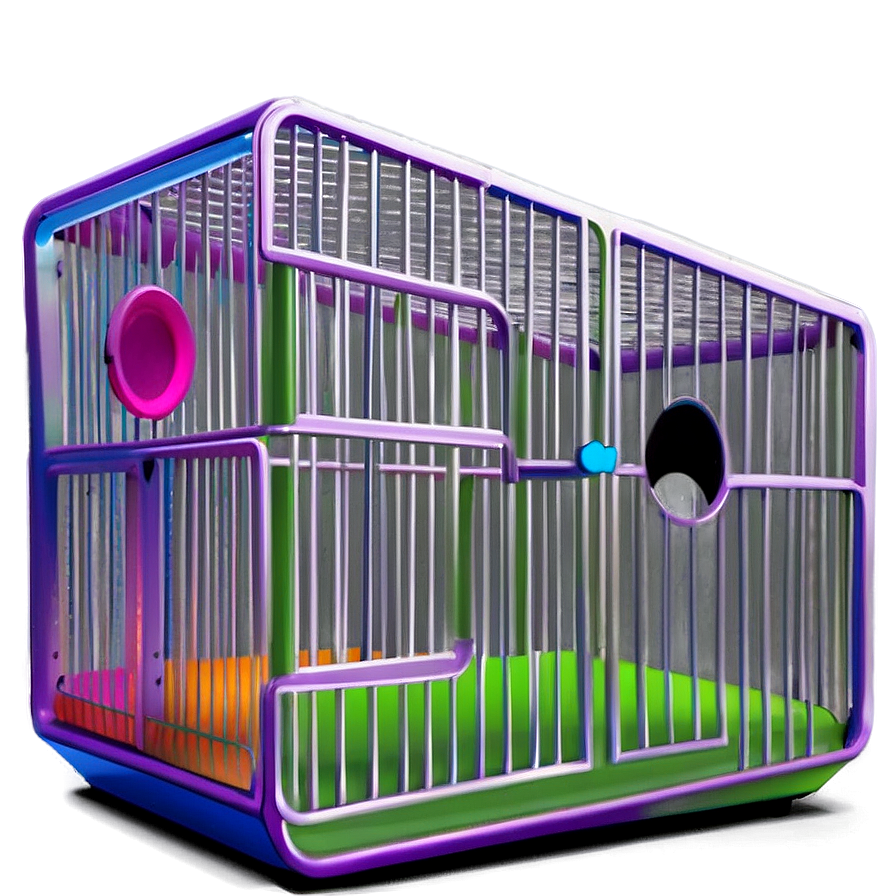 Colorful Kid's Pet Cage Png Lrl46