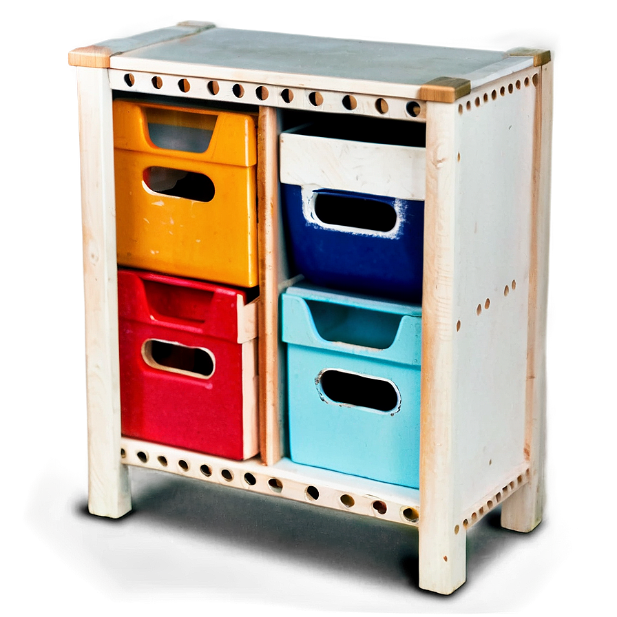 Colorful Kids Cabinet Png 06122024