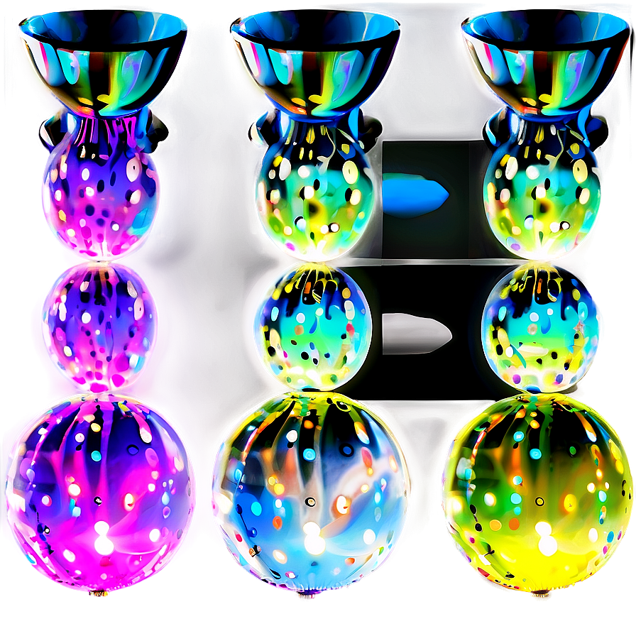 Colorful Lets Glow Crazy Decor Png 48