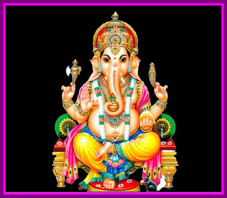 Colorful Lord Ganesh Artwork