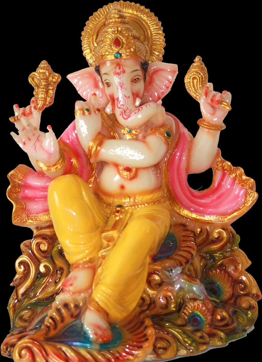 Colorful Lord Ganesh Statue