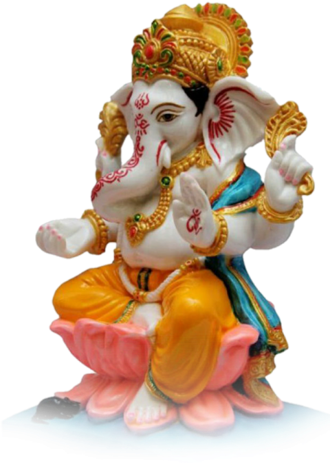 Colorful Lord Ganesha Statue
