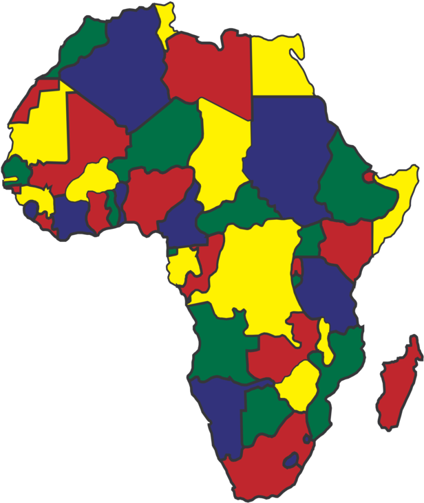 Colorful Mapof Africa