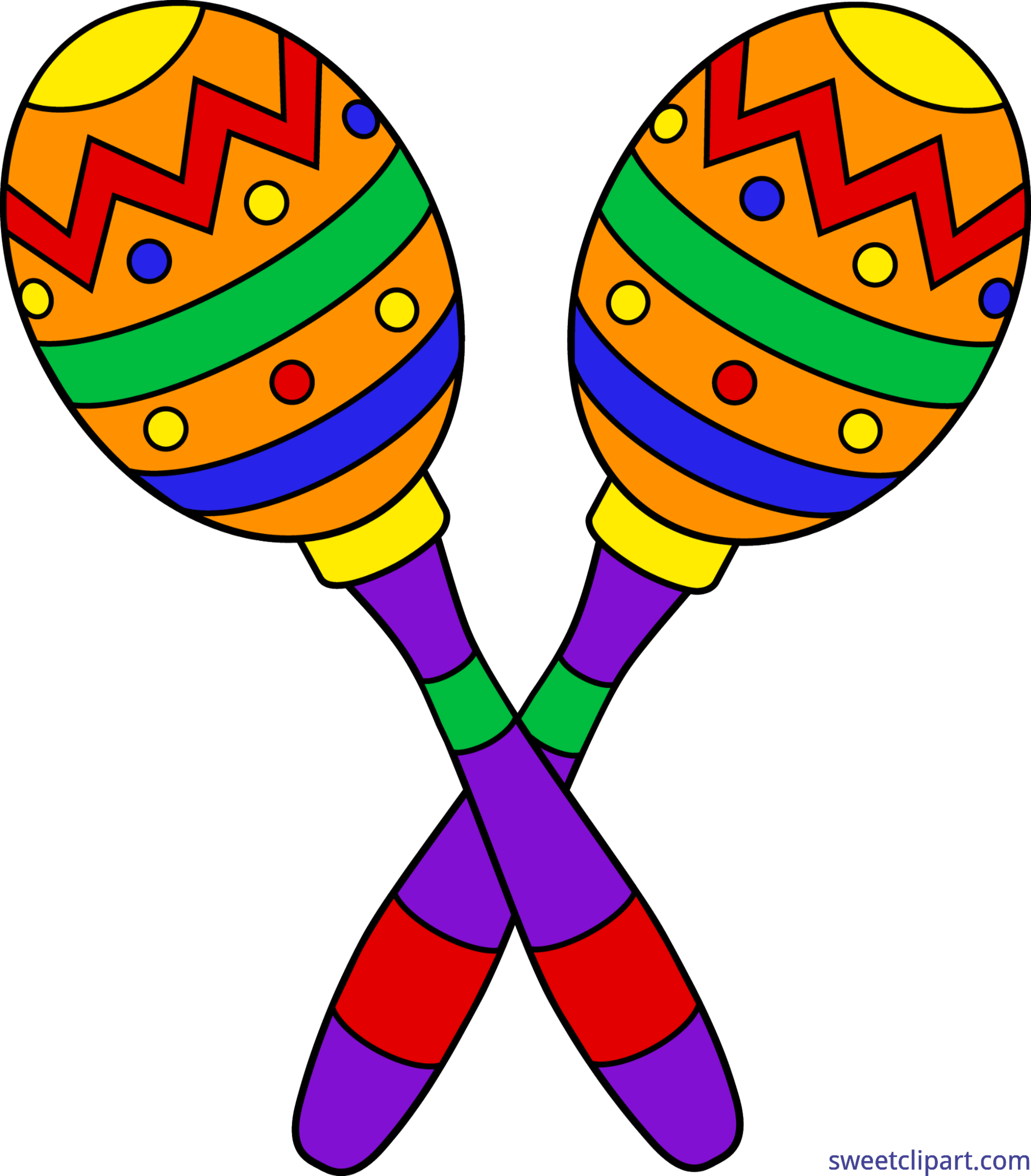 Colorful_ Maracas_ Clipart