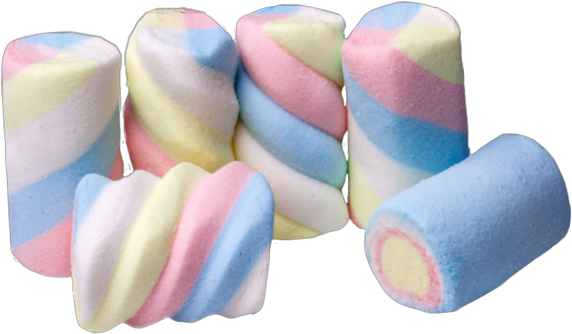 Colorful Marshmallows Transparent Background