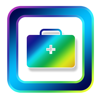 Colorful Medical Kit Icon