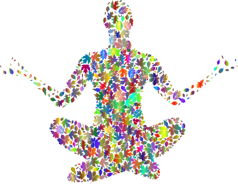 Colorful Meditation Silhouette