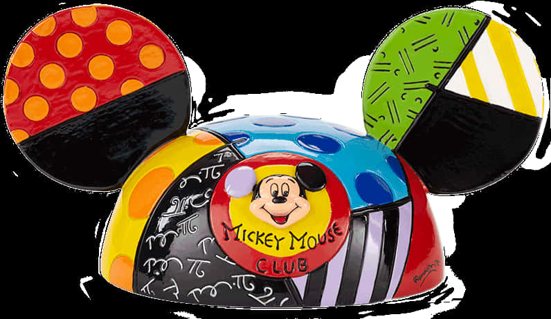 Colorful Mickey Mouse Ears Club
