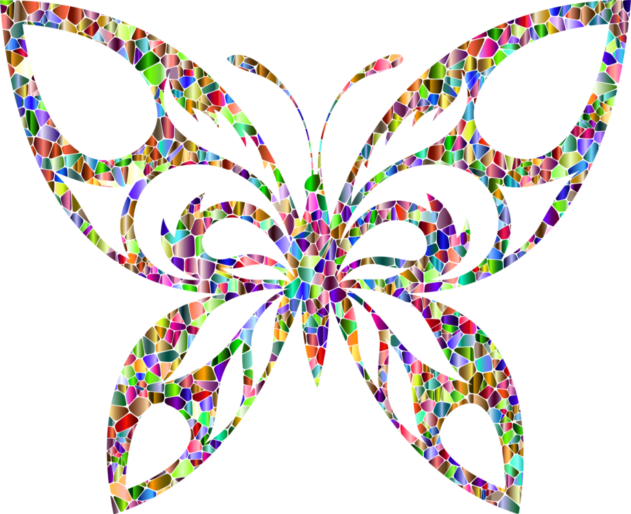 Colorful_ Mosaic_ Butterfly_ Wings