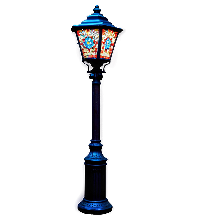 Colorful Mosaic Light Post Png Mod