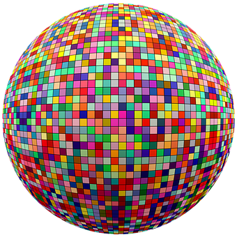 Colorful Mosaic Sphere