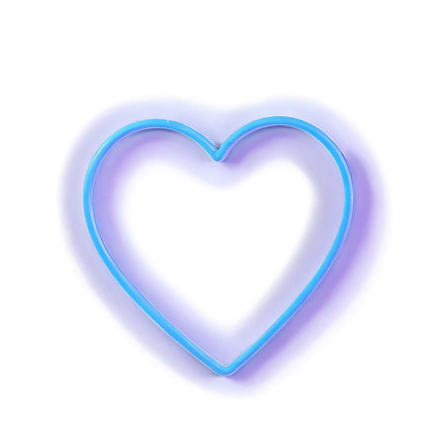 Colorful Neon Heart Png Ool