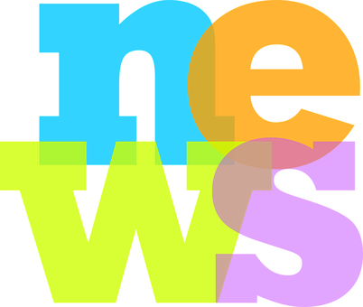 Colorful News Word Graphic