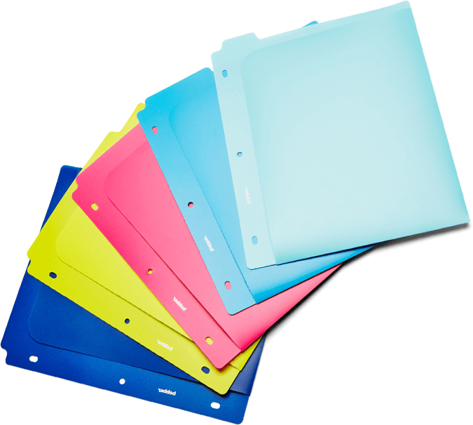 Colorful Notebook Paper Stack