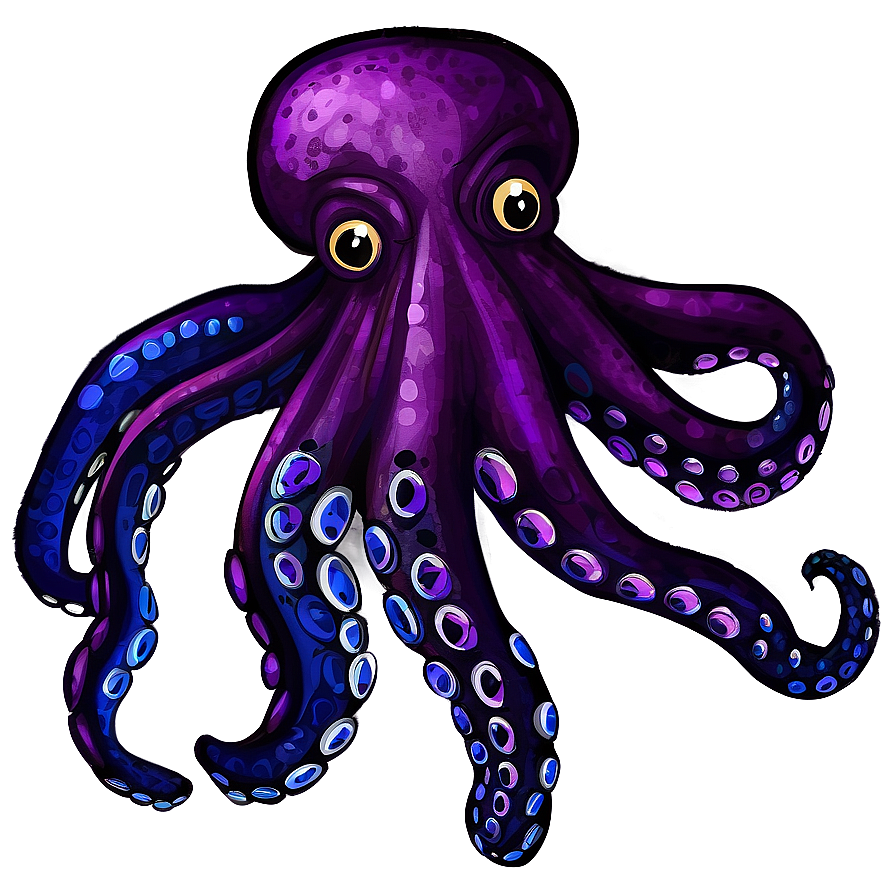 Colorful Octopus Drawing Png Rng13