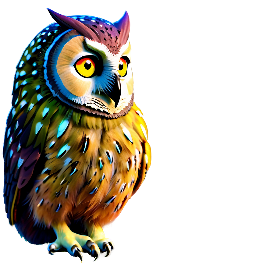 Colorful Owl Png 05062024