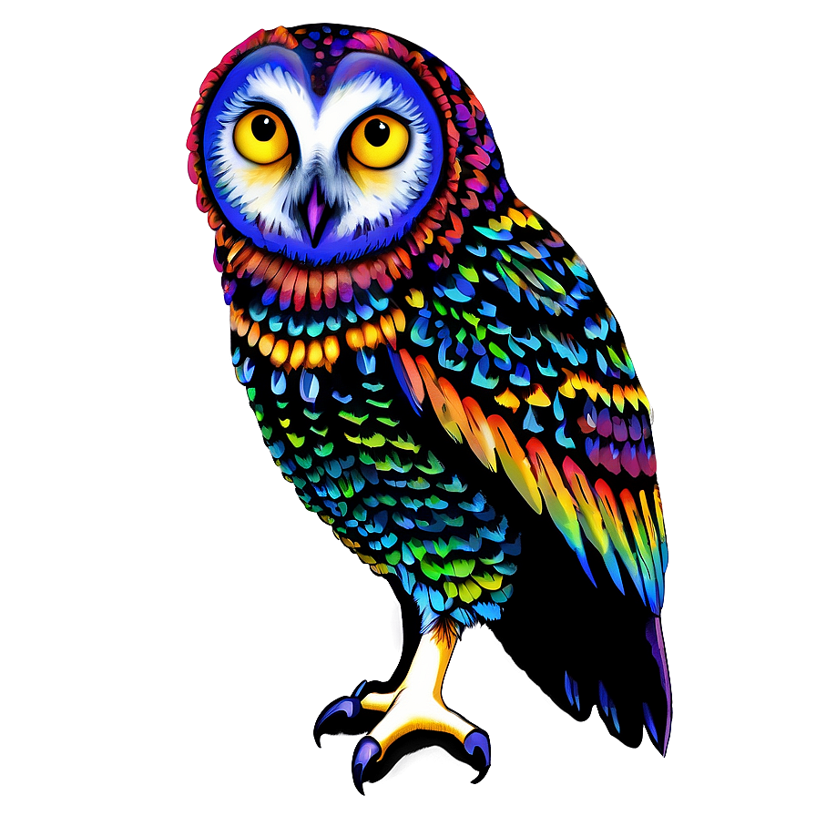 Colorful Owl Png Atn41