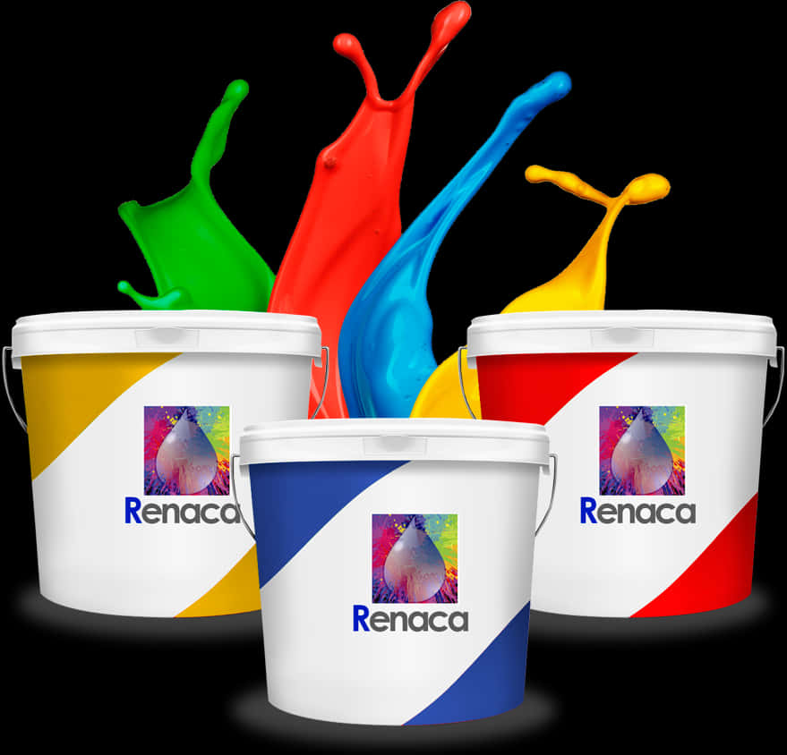Colorful Paint Splash Buckets Renaca