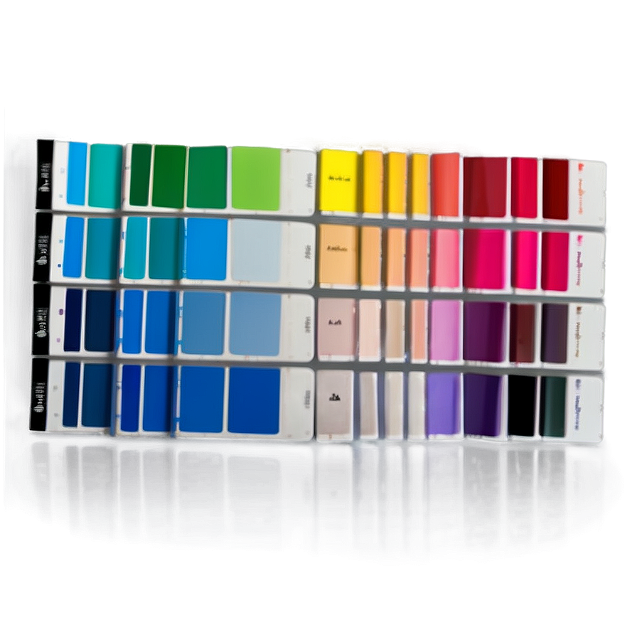 Colorful Paint Swatch Array Png Kom