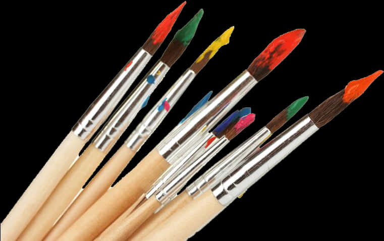 Colorful Paintbrush Tips