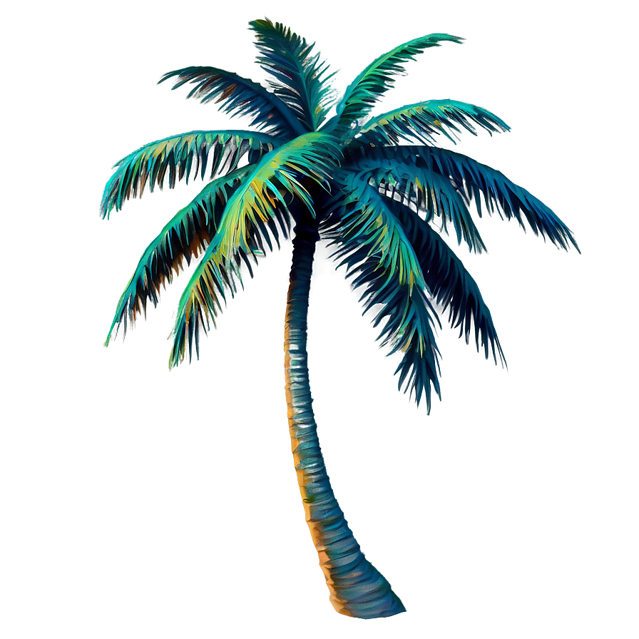 Colorful Palm Trees Png Rxp7