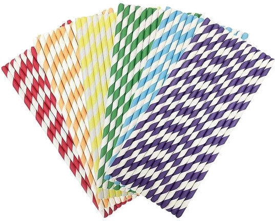 Colorful Paper Straws Collection