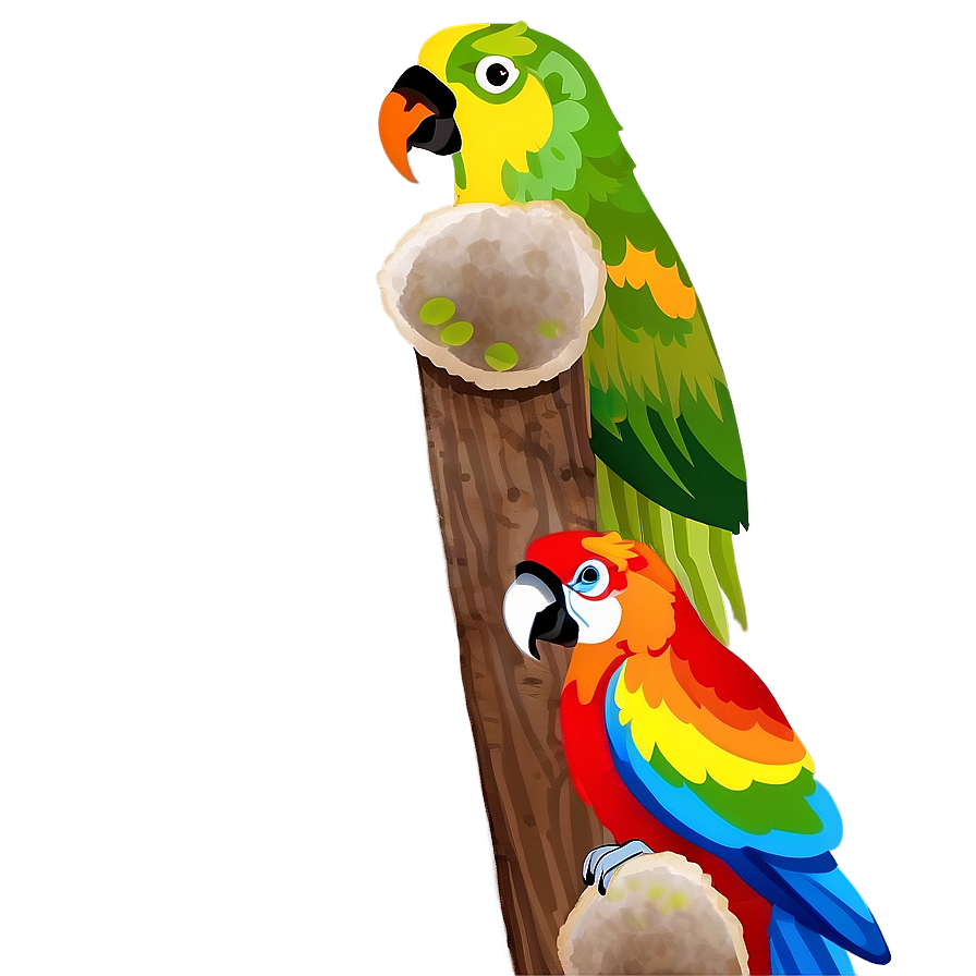 Colorful Parrot Png Xwy