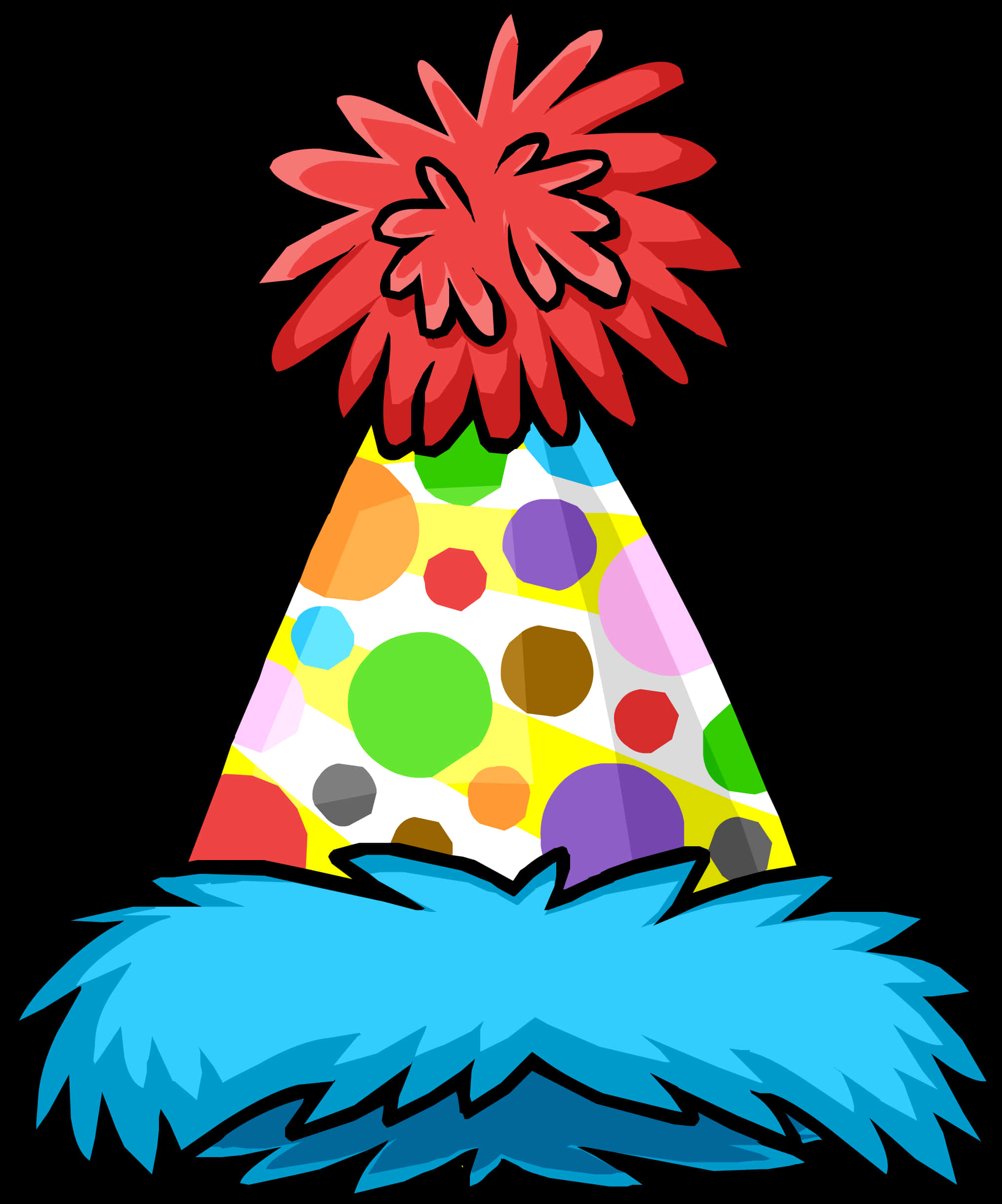 Colorful Party Hat Illustration